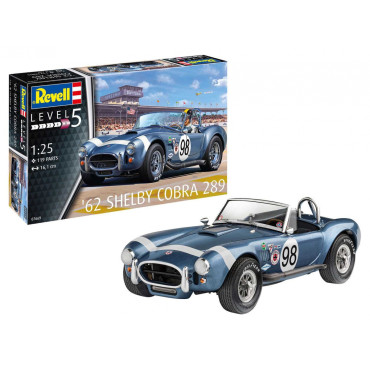 KIT PARA MONTAR REVELL SHELBY COBRA 289 1962 1/25 119 PEÇAS REV 07669